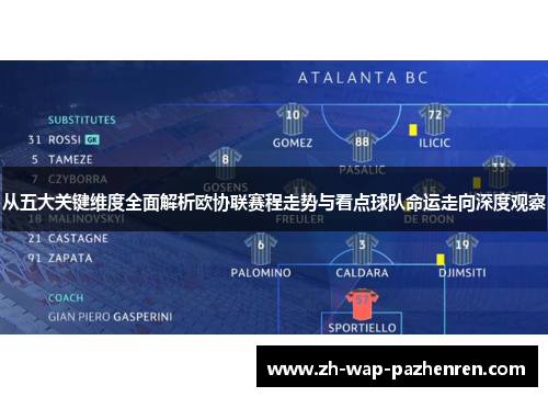 从五大关键维度全面解析欧协联赛程走势与看点球队命运走向深度观察